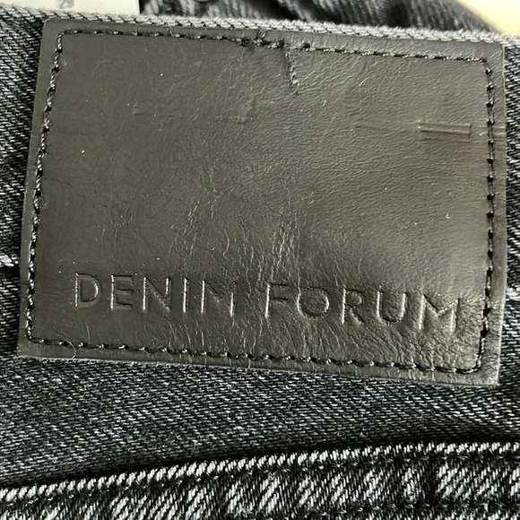 Denim Forum The Dillon High Rise Slim in Black Eyeliner - NEW - Size 29 - Picture 9 of 12